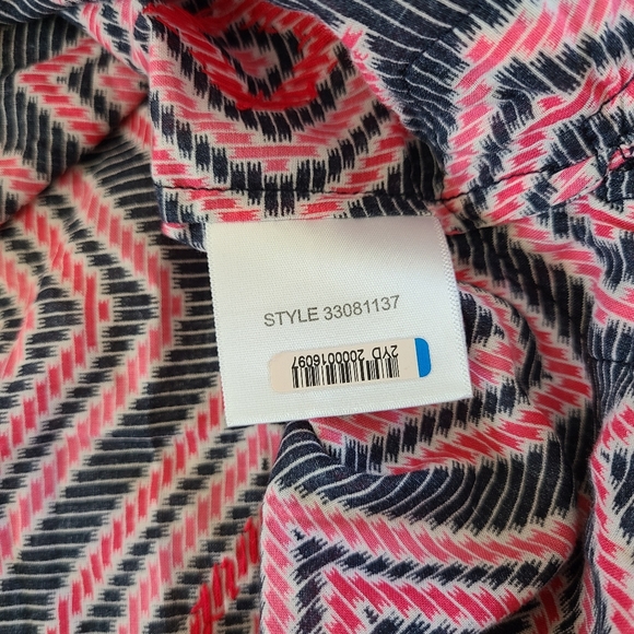 Tory Burch "Stephanie" Geometric Aztec Tunic Blouse Size 0 - Picture 9 of 9